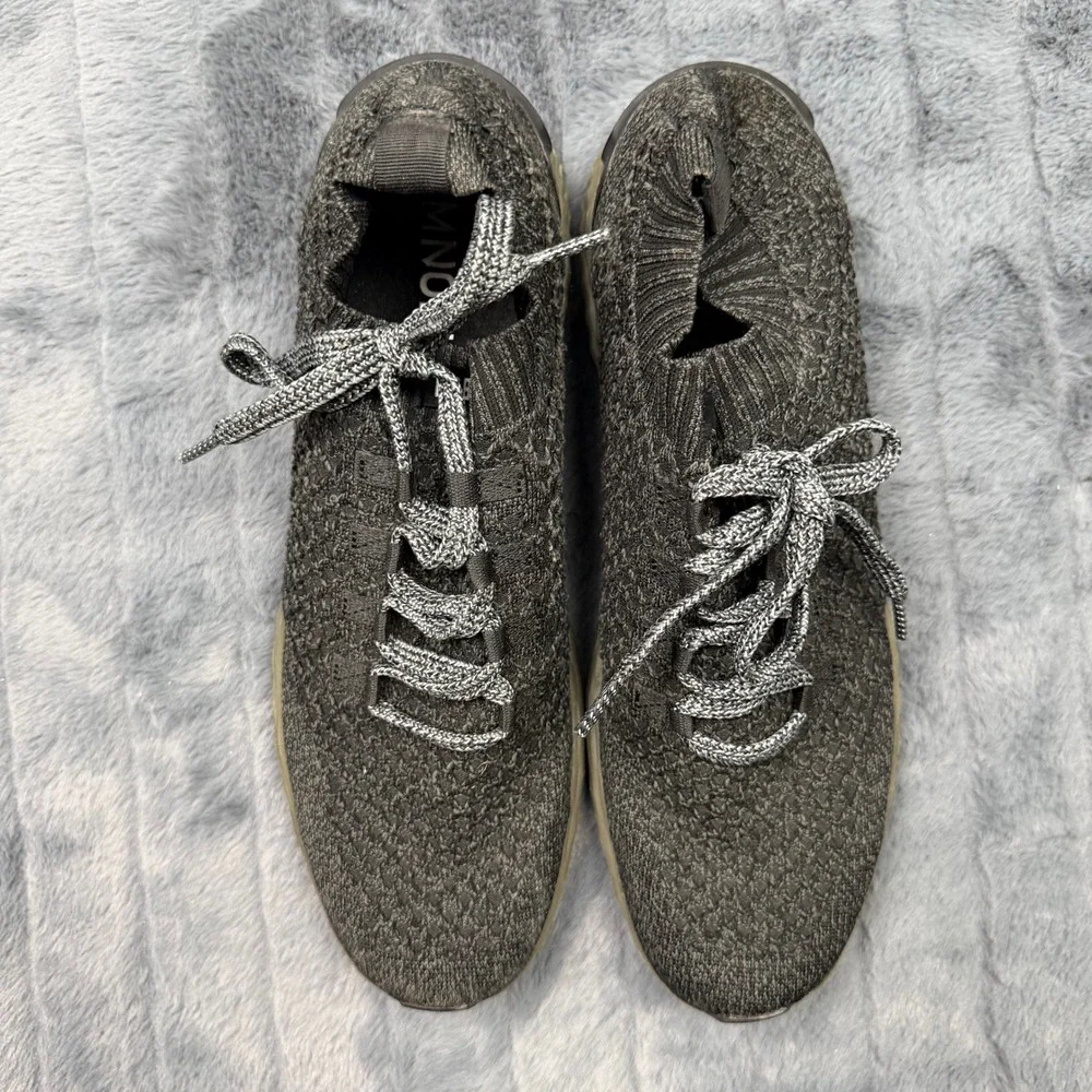 NOBULL Knit Runner Mens 13 Dark Grey Heather Olive Green Training Shoes